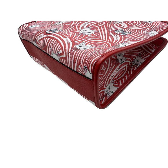 Gucci Bag by Yuko Higuchi Leather Cat Red White - Picture 6 of 7